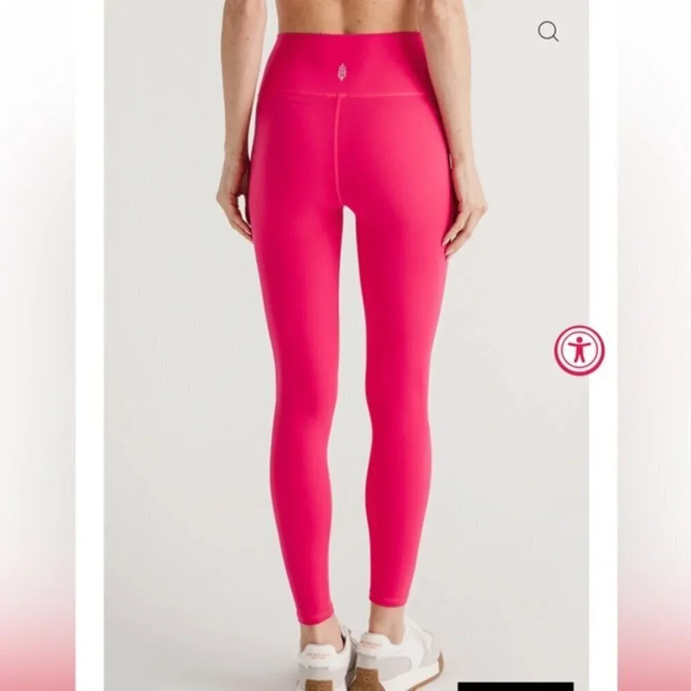 NWT Free People Movement Never Better Hot Pink Leggings - Picture 2 of 8